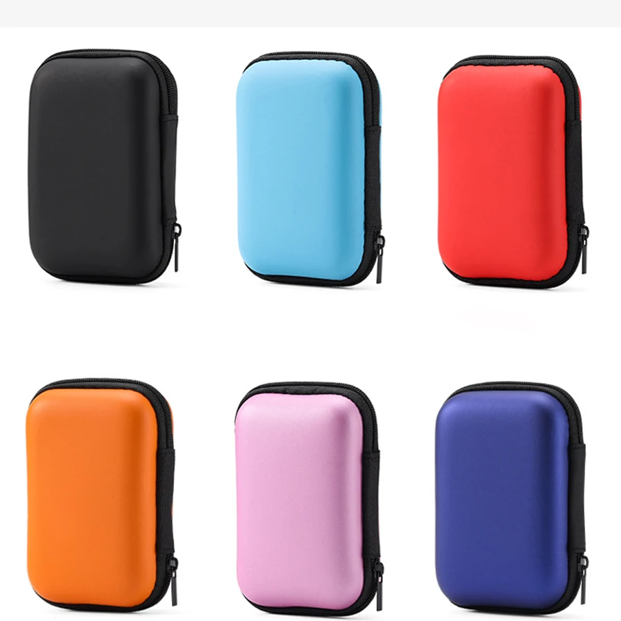 Storage Bag Mini 2.5-inch Hard Drive Storage Bag for Data Cable Headphone Poker Card Collection