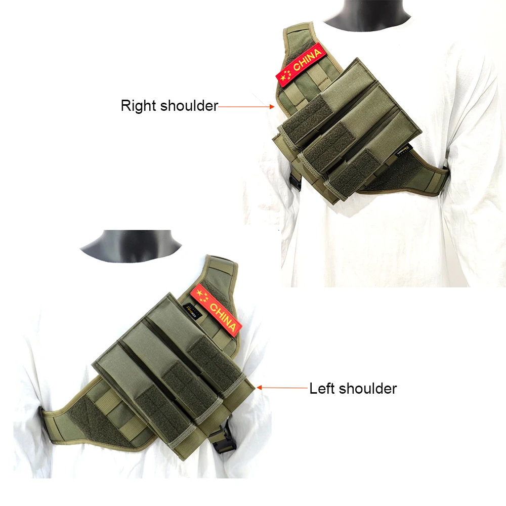 INVRT Bandoleer Minimalist Chest Rig Tactical Bandoleer Platform Chest Strap Shoulder Strap Adjustable Nylon Gear Vest 5