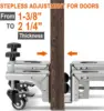 Door Installation Kit, Heavy Duty Door Board Dolly for 1-3/8" and 1-3/4" Pre-Hung, Slab, and Front Doors, Stainless Steel Instal 6