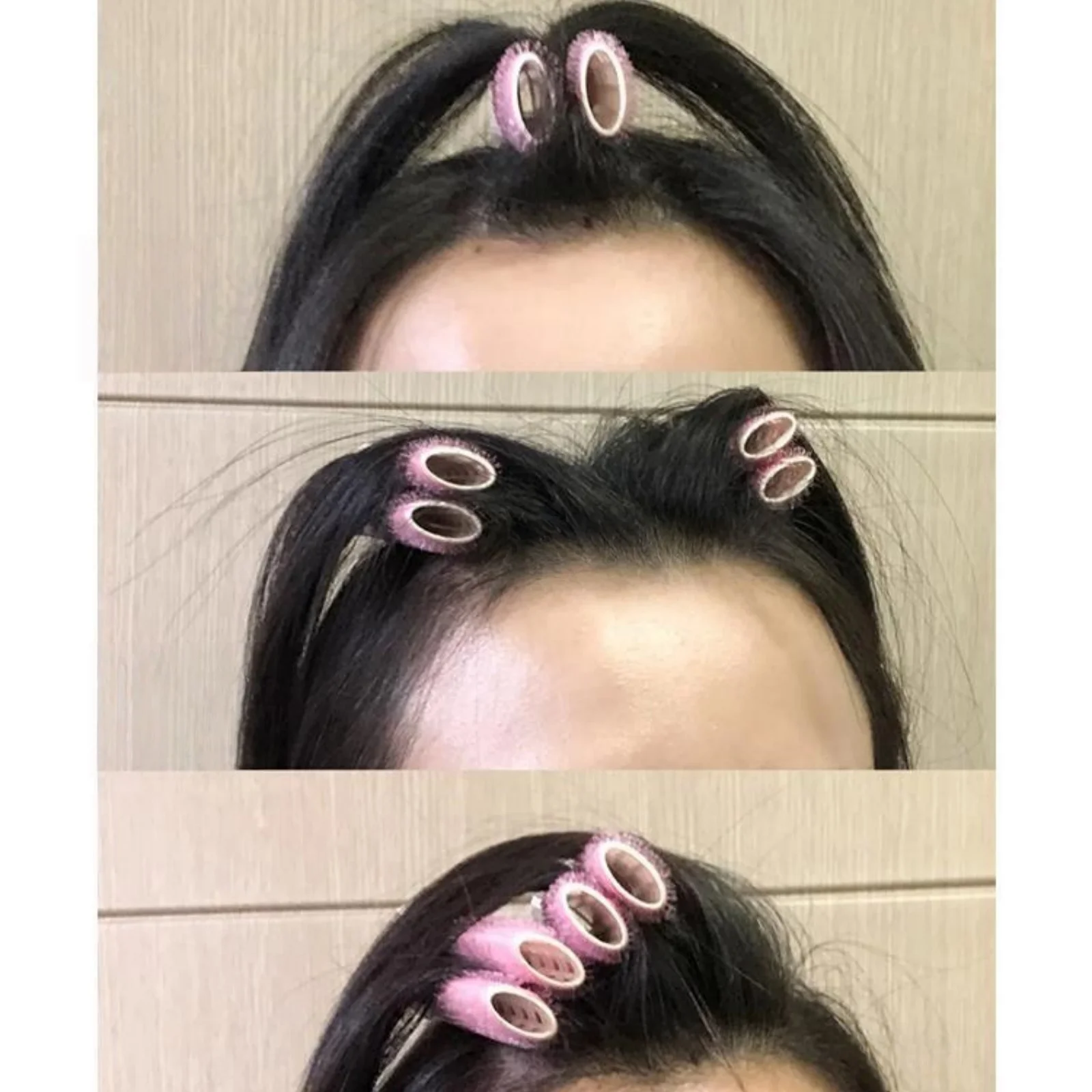 2Pcs Bangs Hair Root Fluffy Hair Clips Lazy Hair Top Styling Curling Barrel Portable Korean Hair Clips Hair Rollers