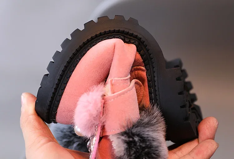 Princess Snow Boots Plush Lining View
