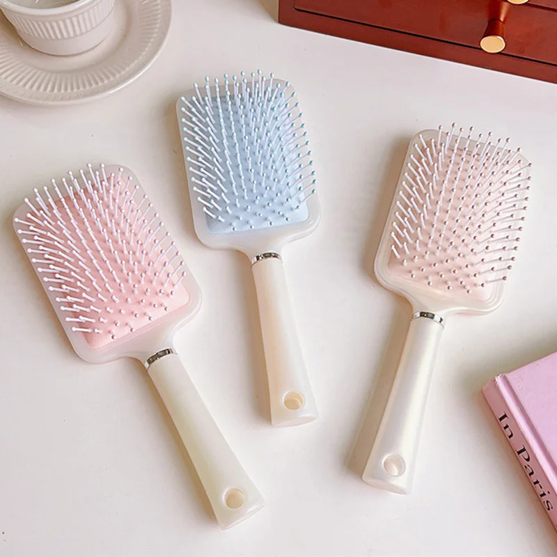 Children Fluffy Oval Square Air Cushion Comb Anti Static Massage Hair Brush Curly Detangle Women Hairdressing Hair Styling Comb