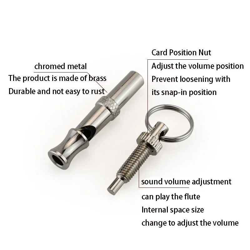 Pet Dog Whistle Cat Dog Training Obedience Ultrasonic Supersonic Sound Repeller Pitch Stop Barking Quiet Whistles for Dogs 1pc