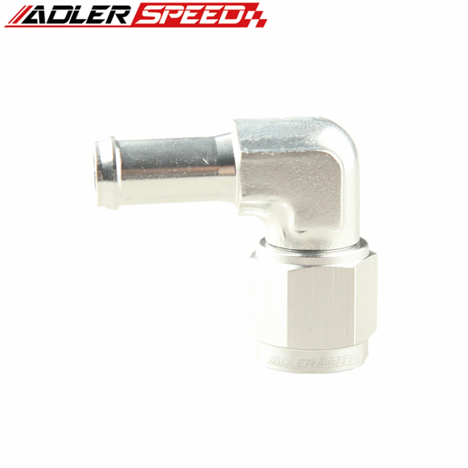 A+ ADLERSPEED -6AN AN6 암나사에서 3/8인치 10mm 바브 90도 연료 오일 호스 피팅 어댑터 블랙/블루/실버