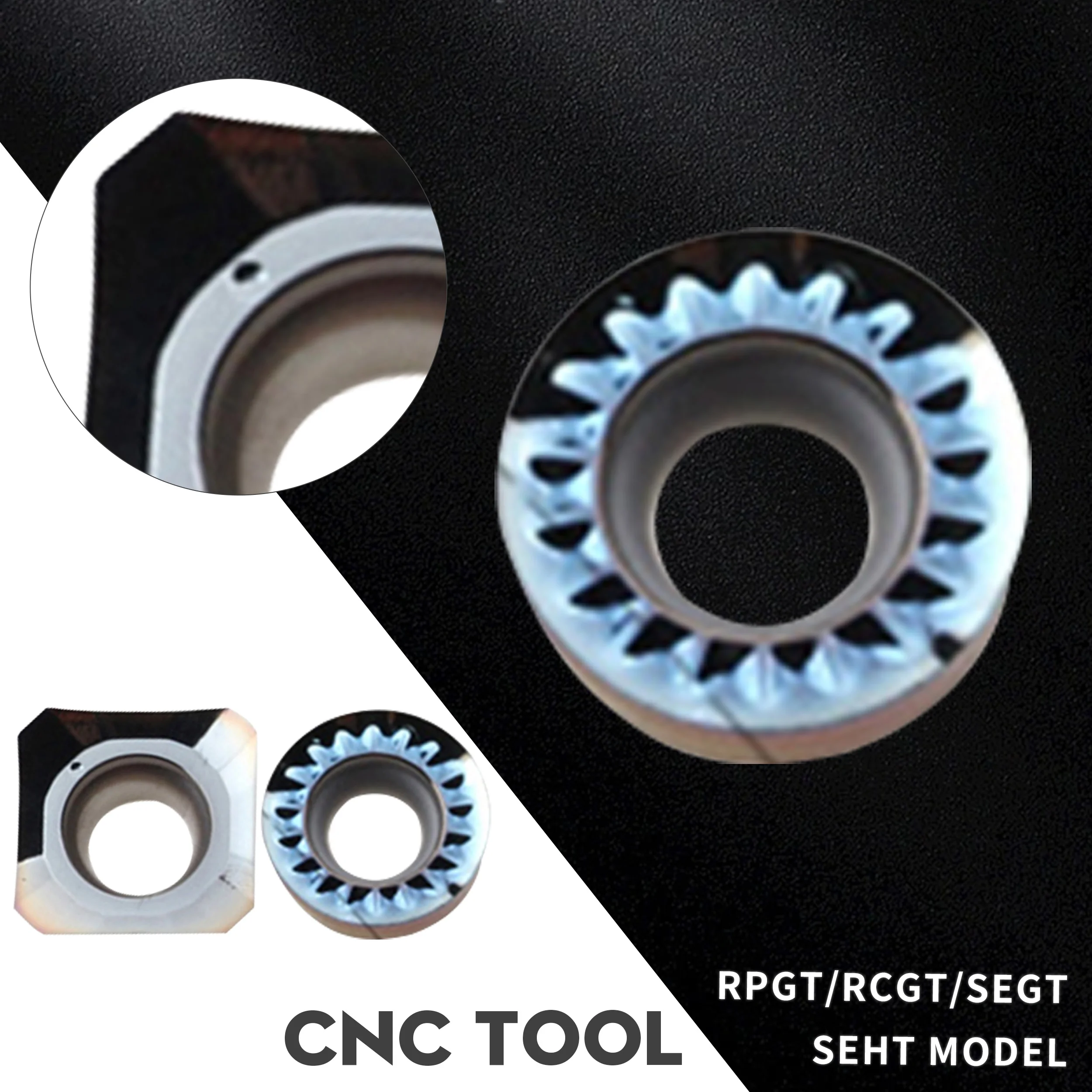

RPGT10T3 RCGT10T3 RCGT1003 SEHT1204AFFN-X83 SEGT13T3 Color Aluminum Milling Insert High Gloss Aluminum Alloy CNC Milling Inserts