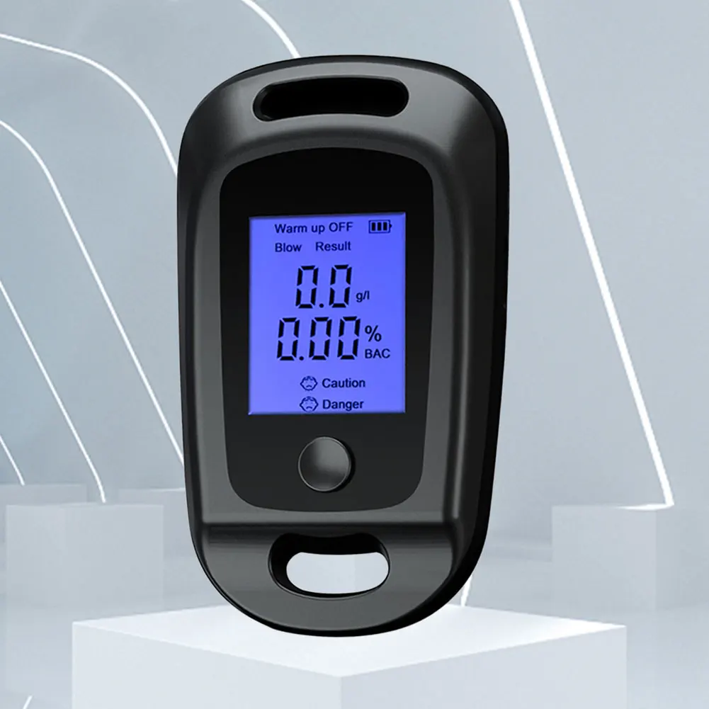 Breath Alcohol Tester LCD Display Handheld Alcohol Analyzer Professional Portable Tester Grade Accuracy for Personal Use