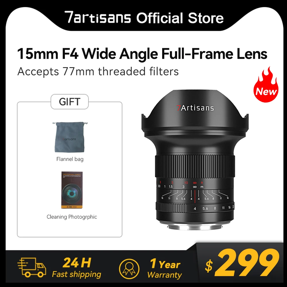 7Artisans 15Mm F4 Mf Obiettivo Grandangolare Full-Frame Prime Per Nikon Z Z50 Zfc Leica Sigma L Sl Fpl Tl/Tl2 S1 Sony E Fx3 A7S A7R A7Rii A7S A7Sii A7