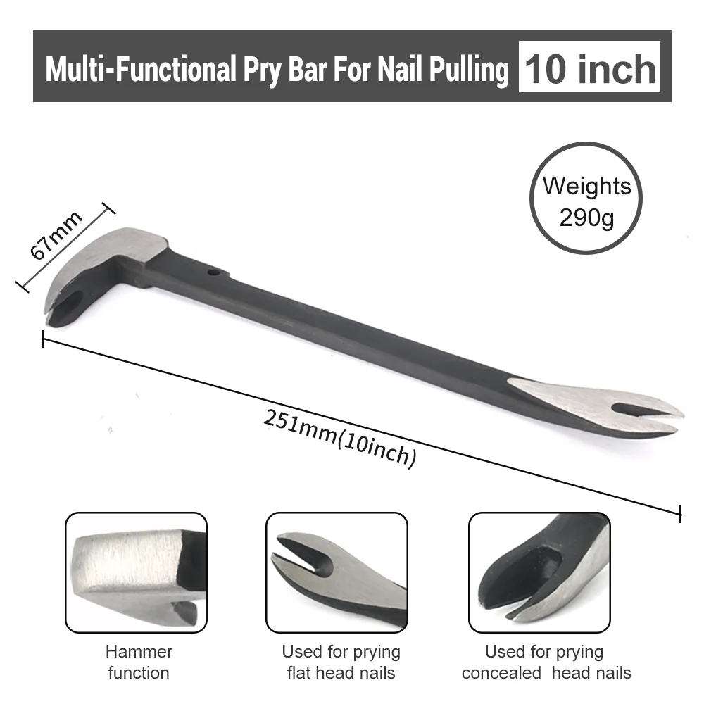 Versatile 3-in-1 Nail Puller Set for Various Disassembly Tasks
