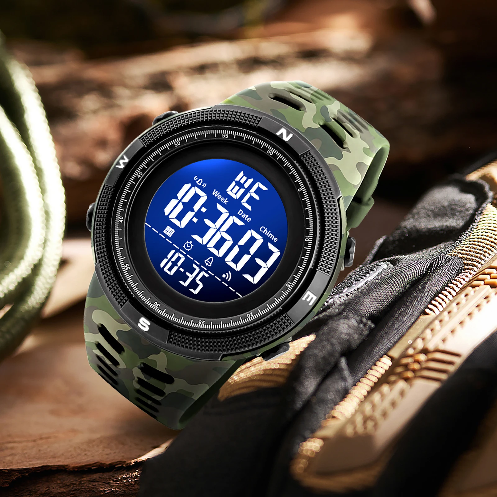 Reloj Digital SMAEL 2025, relojes militares para hombre, reloj
