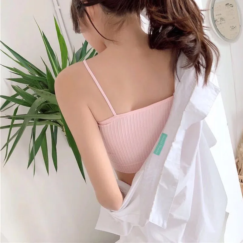 Fashion Solid Tube Top Women Casual Women Lady Bandeau Comfortable Strap Bras Tops Tube Chest Wrap Underwear Black White