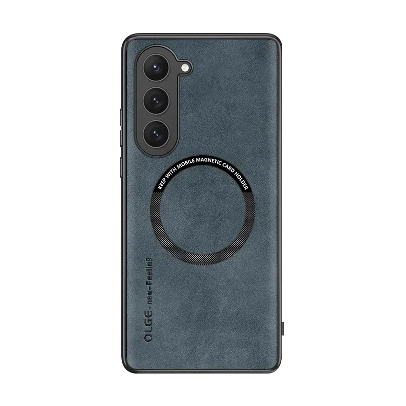 Luxury Leather Phone Case with Magsafe Magnetic Wireless Charging Compatibility