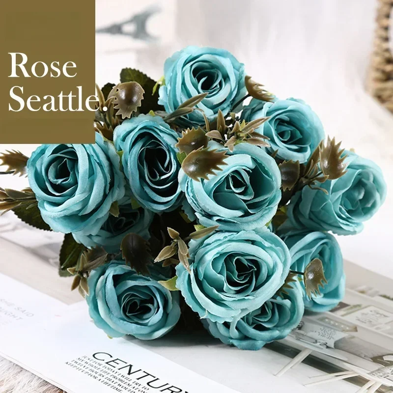 Elegant Silk Rose Bouquet for Weddings and Home Decor