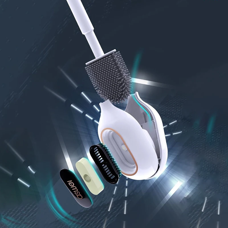 New Aromatherapy Toilet Brush Household No Dead Corner Toilet Wall Mounted Silicone Gap Cleaning Tool Bathroom Facilities