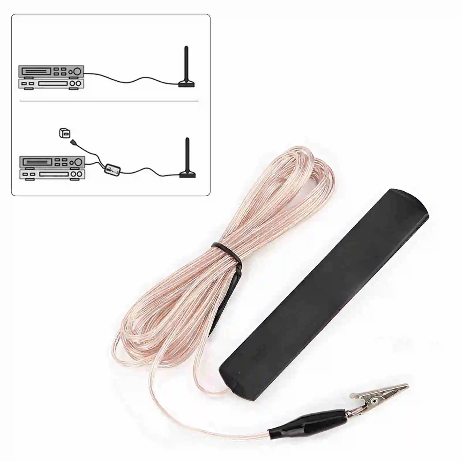 ANT-108SE Antenna radio FM, adatta per sistemi audio domestici interni, radio, ricevitori AV, antenne radio domestiche, antenne radio