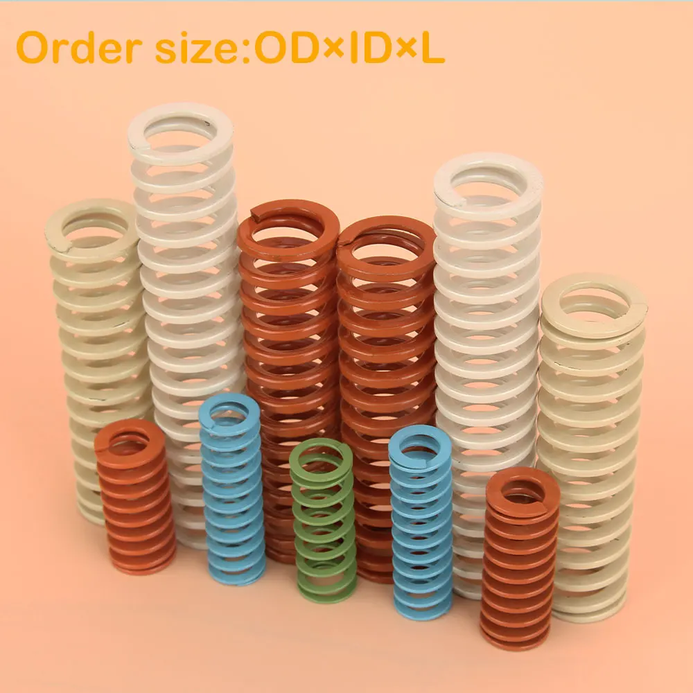 In Stock Outer Diameter 11~42mm Length 10~300mm Green Spiral Stamping Compression Mould Die Spring