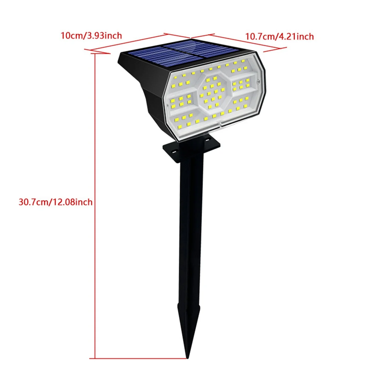 BAAU Solar Spot Light 56 LED Outdoor Solar Landscape Spotlights Waterproof 3 Modes Garden Light for Door Backyard Garage
