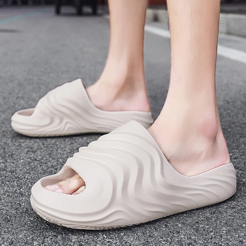 Slip Slippers for Men Non-Slip Slipper for Indoor Outdoor Soft Foam Sliders With Thick Sole_voghion.com