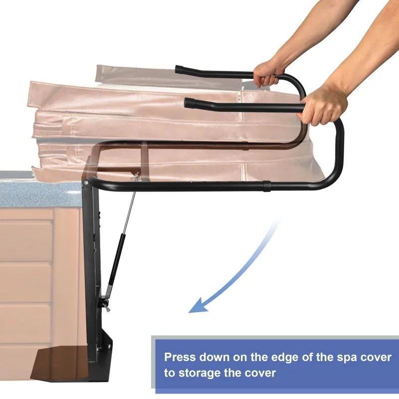 온수 욕조 덮개 리프트, 유압식 스파 덮개 리프터, 간편 작동 개폐 도구