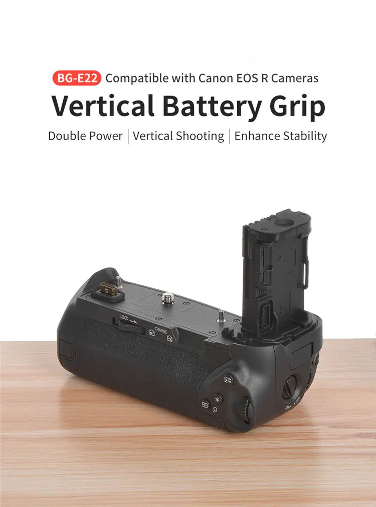 Eos rカメラ用バッテリーグリップBG-E22垂直バッテリーグリップ  