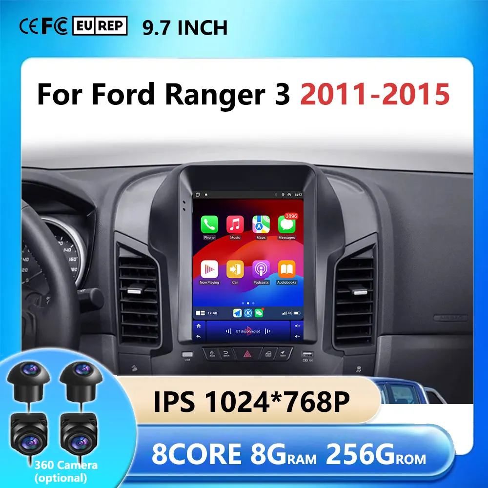 9.7 inch Car Video Radio Player Wireless Carplay DSP Stereo Touch ...