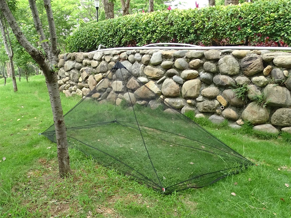 Camping Moskitonetz Zelt Pyramide Mesh Zelt Ultraleicht Bug Shelter Outdoor Insekten Schutz Tragbare Atmungsaktive Einzigen Schicht – Detail 26
