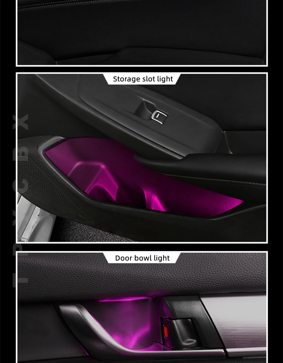 18 In 1 Symphony Streamer Auto Umgebungslichter Innen LED Acryl Streifen Licht RGB 64 Farbe Dekoration Atmosphäre Lampe APP Fernbedienung – Detail 14