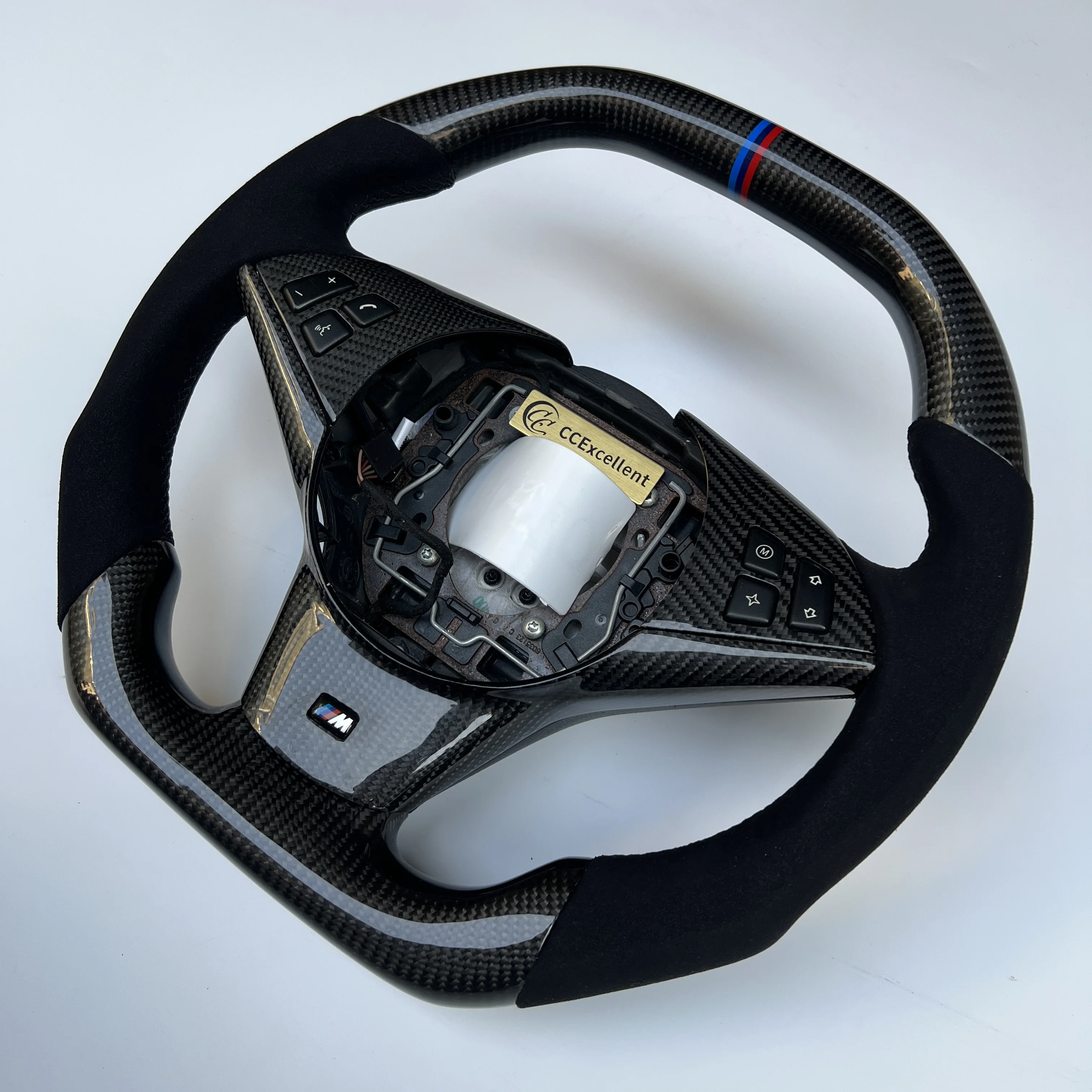 

Handmade carbon fiber flat top bottom steering wheel for BMW E60 E63