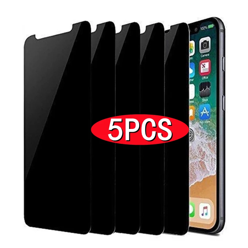 Protecteur d'écran Anti espion en verre, pour IPhone 11 13 Pro Max 12