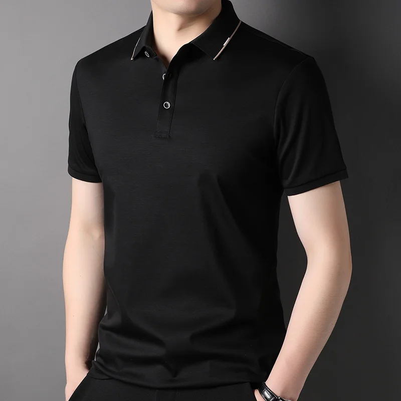 

2023 summer new all-match T-shirt men's short sleeve business leisure T-shirt men's wear