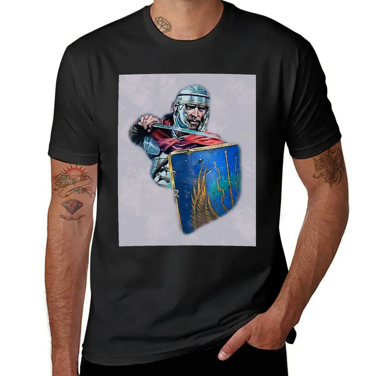 Portrait of a Roman Legionary T-Shirt blacks summer clothes Aesthetic clothing mens white t shirts