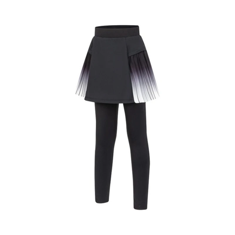 Girls Skirted Leggings Pleated Yoga Tennis Golf Pants Skirts Quick-dry Dance Skorts Legging Sports Tights Fitness Gym Pantskirts