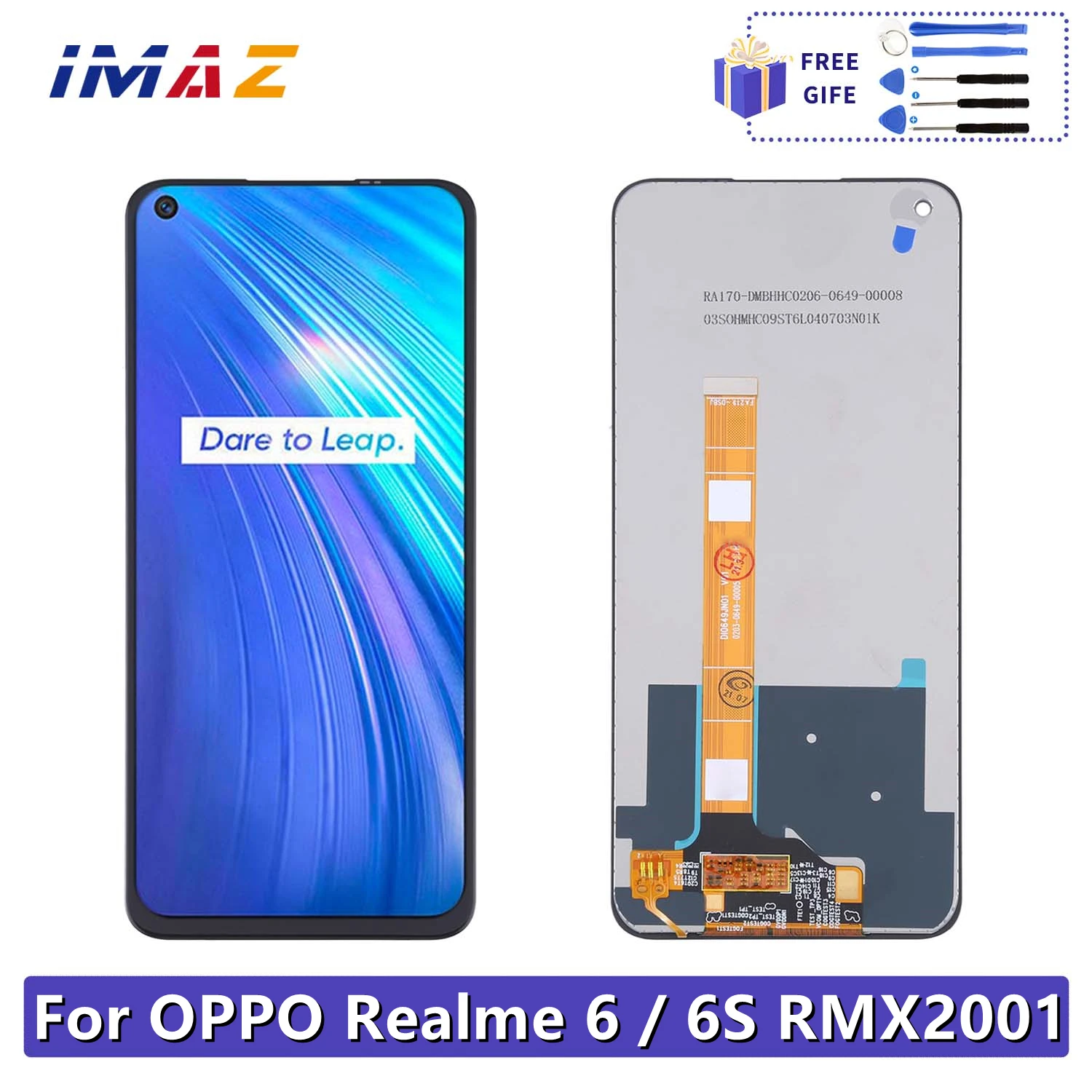 

Original 6.5" For Realme 6S RMX2002 LCD Display Touch Screen Digitizer Assembly Replacement Parts For Realme 6 RMX2001