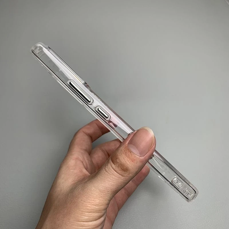 Magnetic Shockproof Transparent Phone Case with MagSafe Compatibility