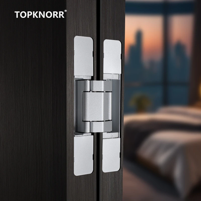 100kg Load-bearing Invisible Door Hinge Square Cross Hidden Door Hinge Hidden European H-type Three-dimensional Adjustable