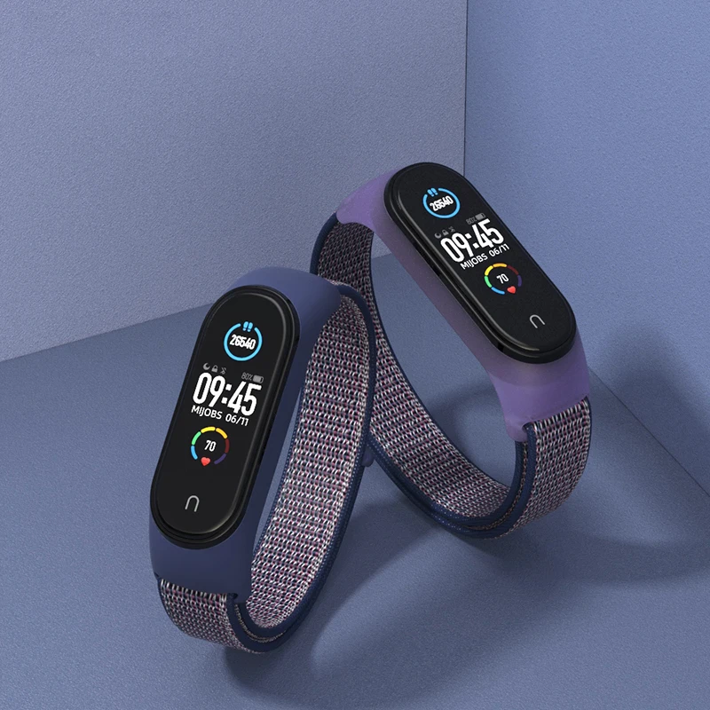 Nylon Strap For xiaomi mi band 6 Bracelet watchband pulsera correa Strap Miband Bracelet Wristband Sport loop Mi band 5 4 3