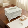 European style tissue box, bathroom tissue extraction box, hotel and restaurant napkin set, household tissue extraction storage 4
