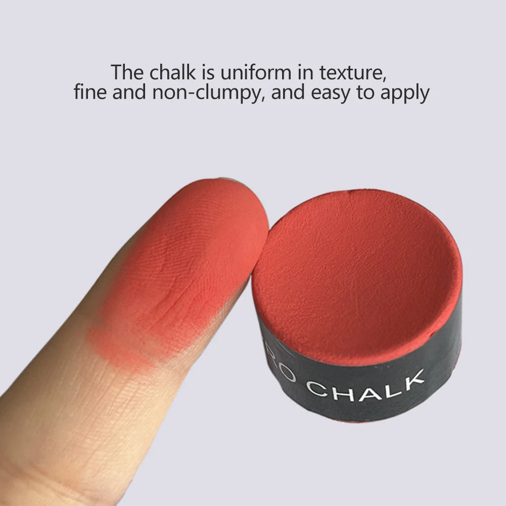 Enhanced Friction Oily Chalk Round Pool Cue Chalk With Transparent Storage Box For Snooker Black Ball 8 Billiard Supplies