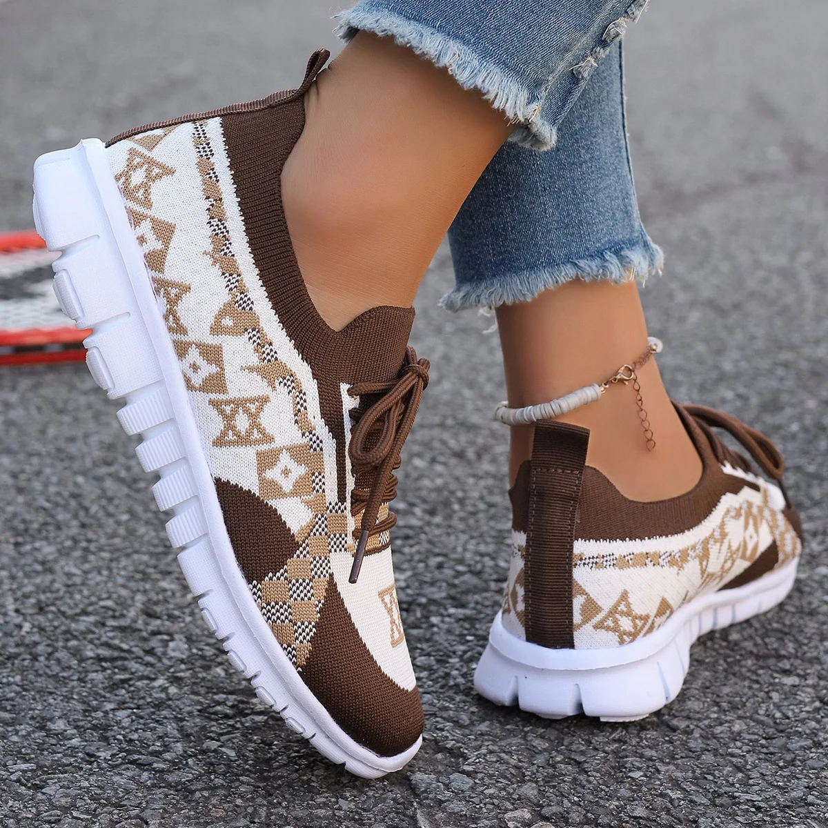 2025 New Sneakers Women Shoes Large Size Flying Sports Women Shoes Fashion Comfortable Running Shoes Zapatos De Mujer