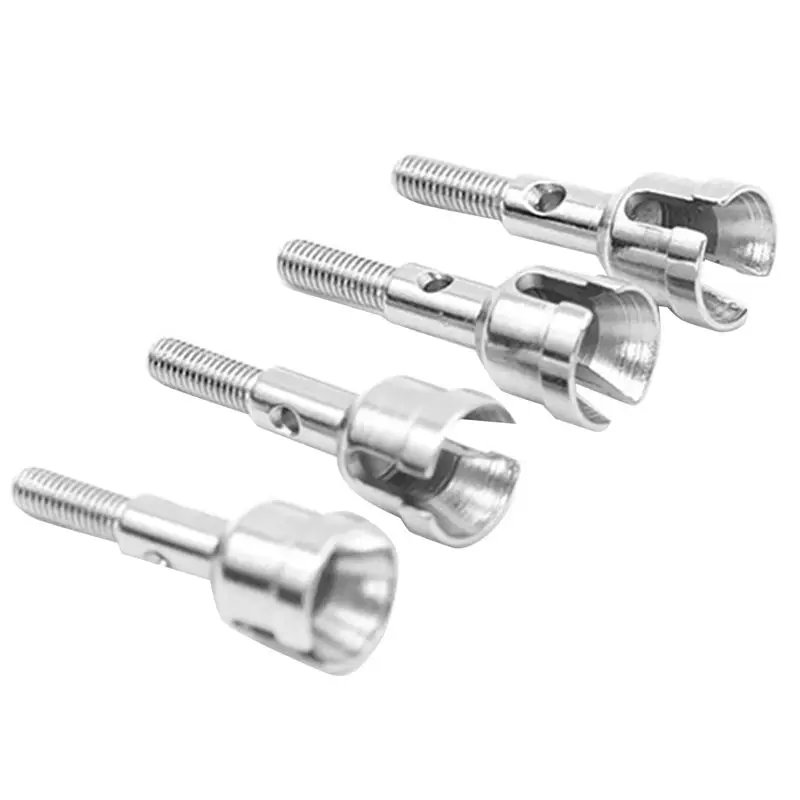 

4 шт. шестигранный комбайнер обода колеса шестигранный 7 мм для 1/18 Wltoys A949 и 4 шт. осей для колес 1/18 RC для Wltoys A949