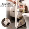 Narrow Storage Rack Behind The Door, Storage Cabinet, Bathroom and Kitchen Storage Rack, Multi-layer Space Saving Storage Rack 1