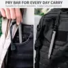 Titanium Pocket Pry Bar,EDC Keychain Carabiner Multitool Prybar Outdoor Tool Heavy Duty,Key Chain Gadgets for Men (Ti Pry Bar) 5
