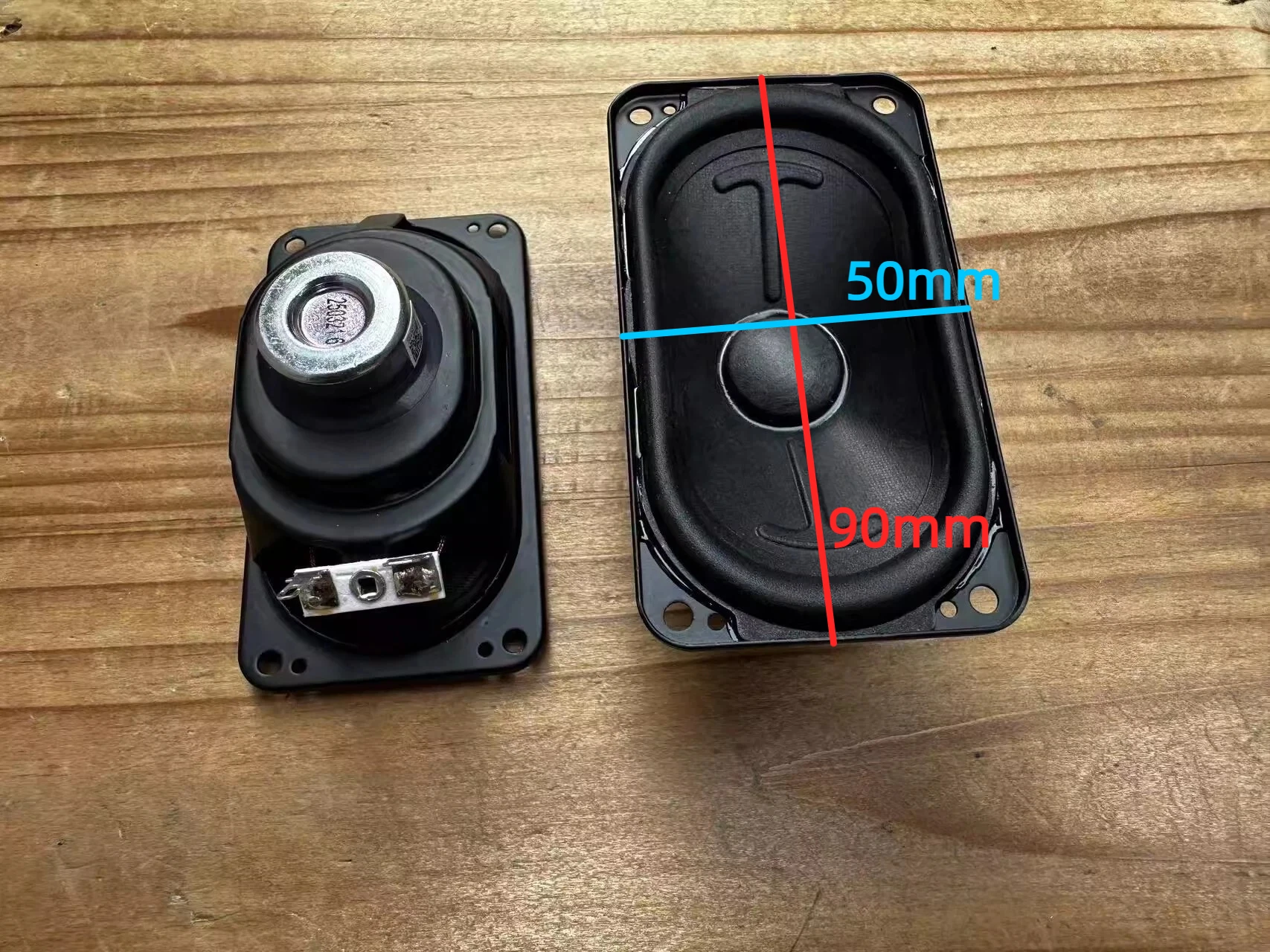 2PCS GHXAMP For Harman Premium DIY Bluetooth Midrange Speaker : 90x50mm Racetrack, Neodymium, 4 Ohm 15W