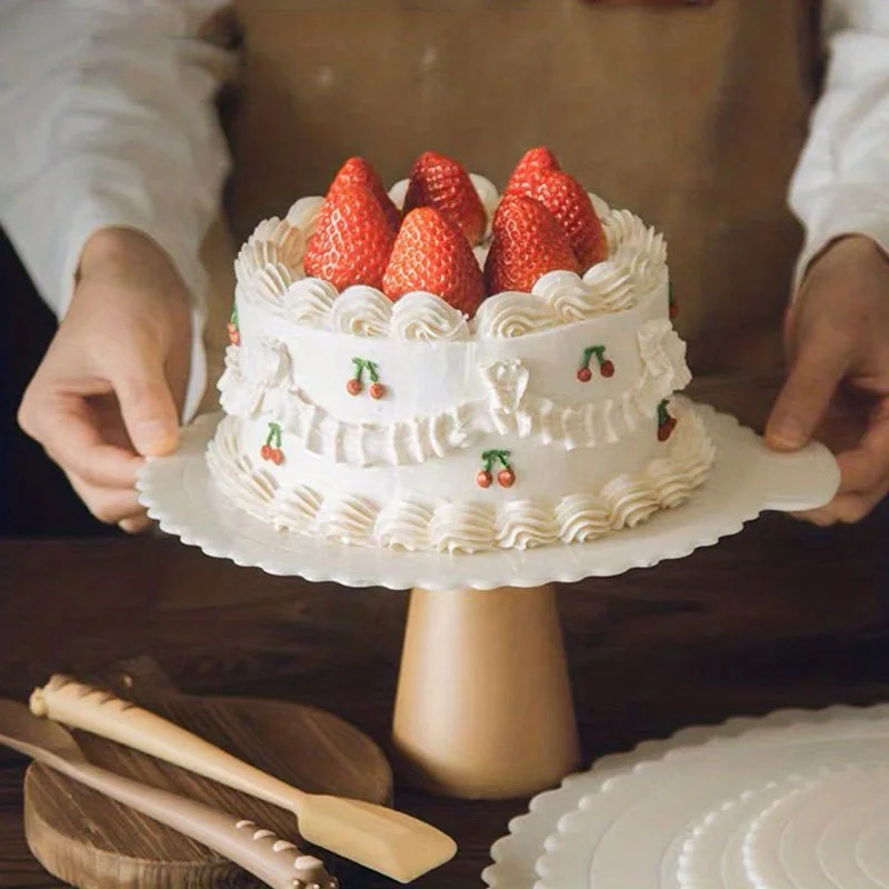 1pc Birthday Cake Gasket Reusable Cake Plastic Base Baking Household Chassis