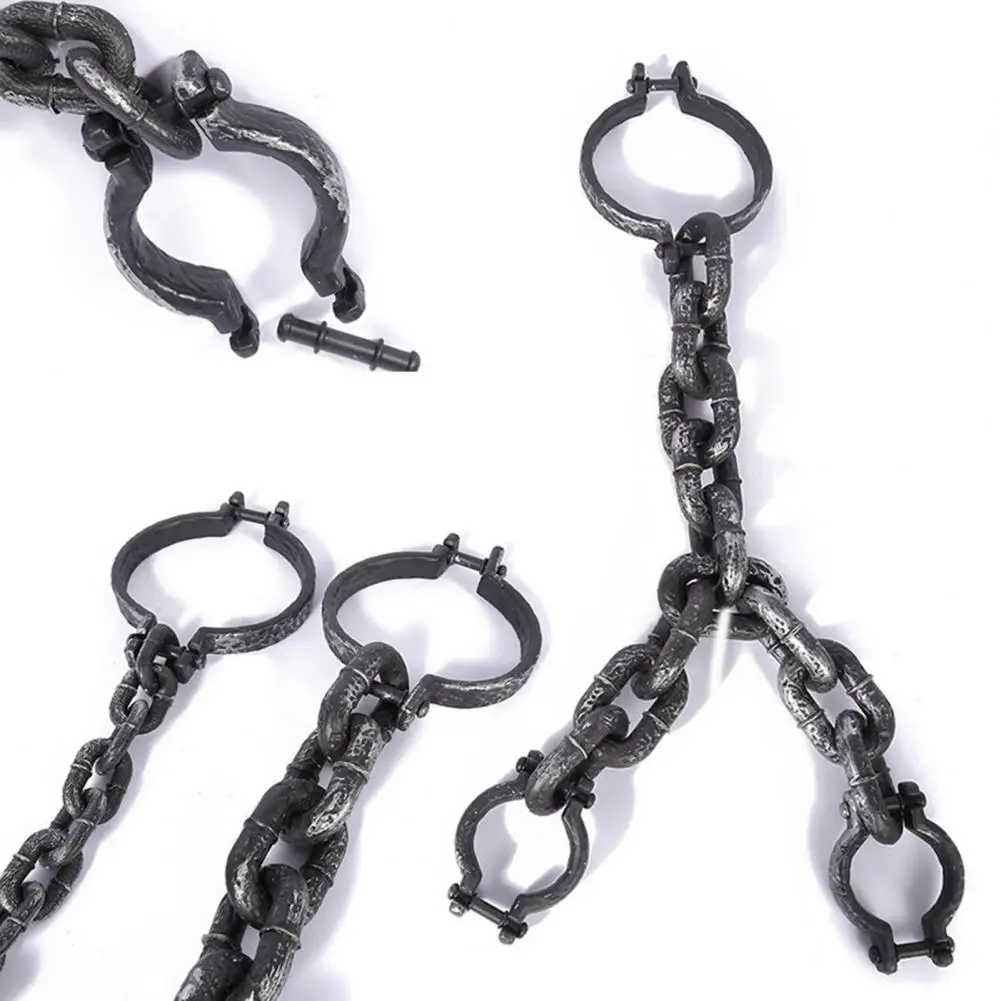 

Halloween Chain Props Realistic Prison Chain Prop Spooky Halloween Prisoner Costume Accessories Chains for Masquerade Parties
