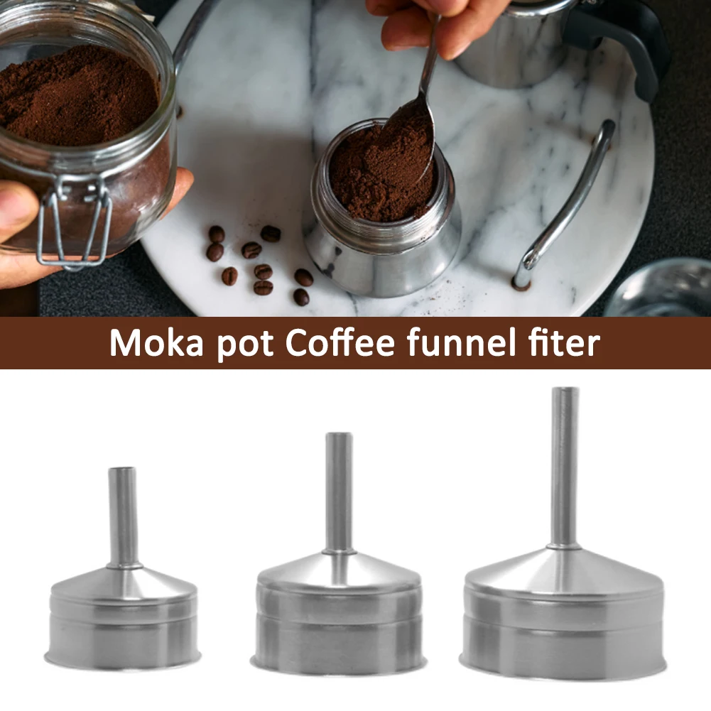 

Coffee Funnel Kits Stainless Steel Funnel Filter Plate Espresso Coffee Gasket Seals Coffee Maker Accessories Coffee Filter
