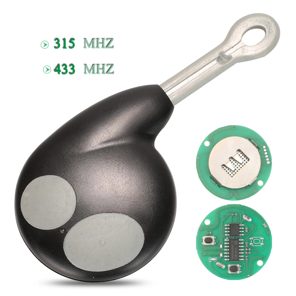 Jingyuqin 315/433 MHZ 2 Tasten Fernbedienung Schlüssel Für Toyota Cobra Alarm 1046/3193/777/7928/8188 Ersatz Smart Key