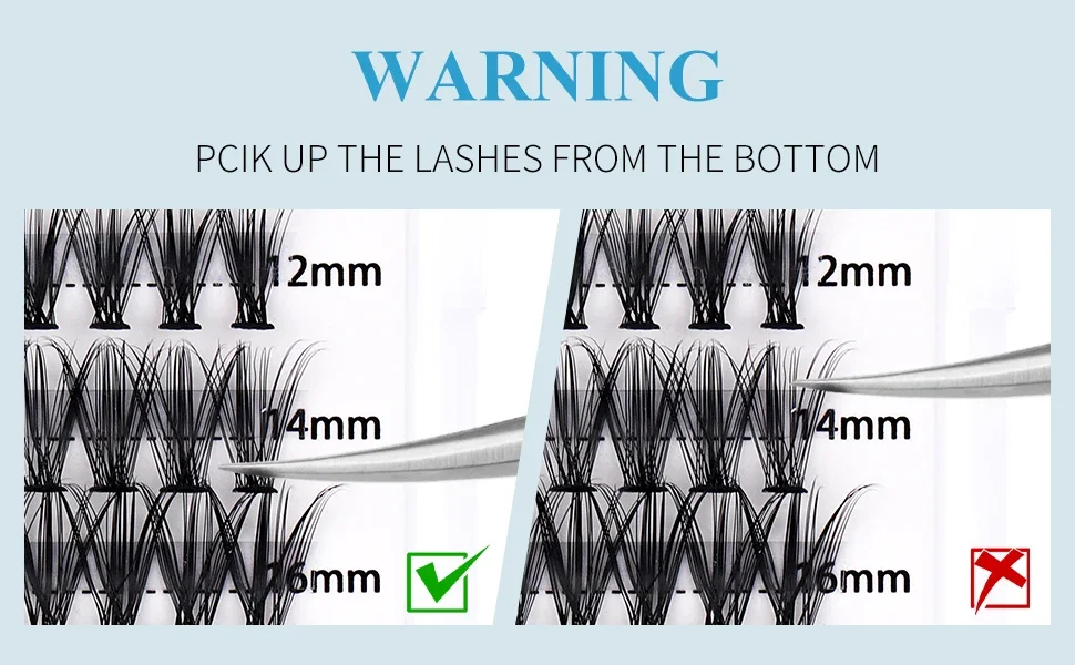 Description Picture 5 of itemFalse eyelashes  30P 40P DIY Clusters  Makeup Gemerry   lashes   Russia High Quality Eye Lashes Soft Natural Lashes