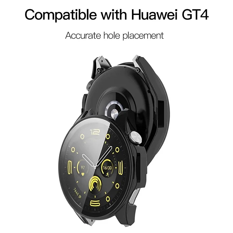 화웨이 워치 GT4 용 강화 유리 및 커버, 41mm 케이스, 스마트워치 액세서리 화면 보호대, 화웨이 gt 4 46mm 범퍼, 남녀공용