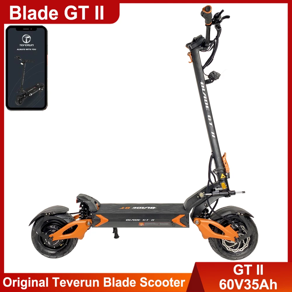 

In Stock Blade GT II 60V 26Ah Blade GT+ II 60V 30Ah Dual Motor 1500W*2 Top Speed 85km/h Blade GT Electric Scooter