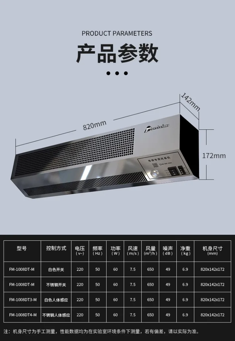 Description Picture 6 of item220V Theodore Elevator Air Curtain Commercial Fan with Human Sensor for Elevator Cabins AN